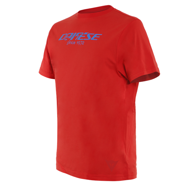 Футболка Dainese Paddock Long Lava-Red/Sky-Diver