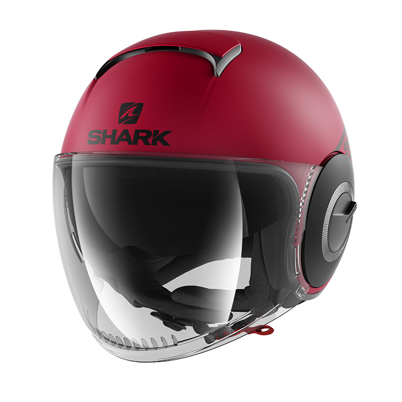 Шлем открытый Shark Nano Street Neon Mat Red/Black/Red