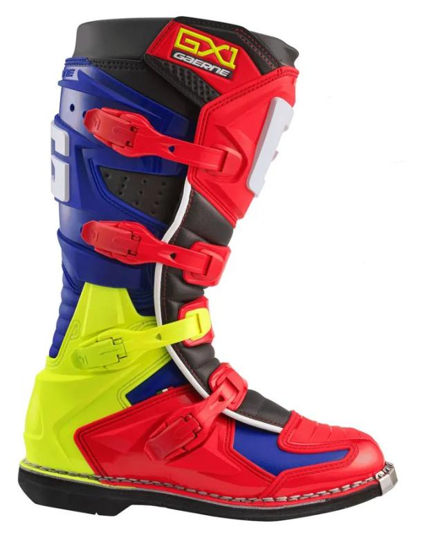 Мотоботы Gaerne GX1 Evo Red/Blue/Black/Yellow