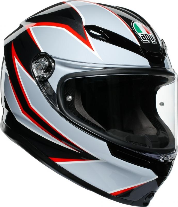 Шлем AGV K-6 Multi Flash Matt Black/Grey/Red