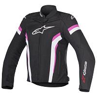 Куртка женская Alpinestars Stella T-GP Plus R V2 Air Jacket, черно-бело-розовый