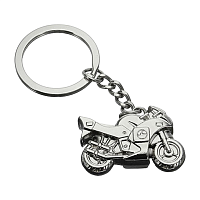 Брелок для ключей Lyschy мотоцикл серебряный металл