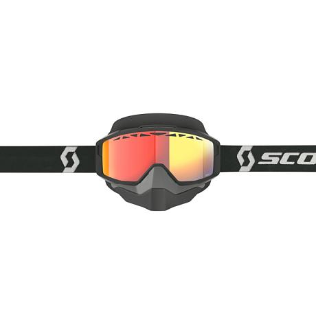 Очки SCOTT Split OTG Snow Cross LS black/white/light sensitive red chrome