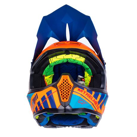Шлем кроссовый MT MX802 Falcon Energy B14 matt flur orange M