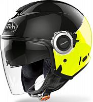 Открытый шлем Airoh Helios Fluo Black/Yellow Gloss