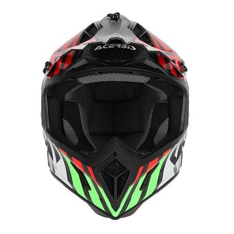 Шлем Acerbis STEEL CARBON 22-06 Green/Red M