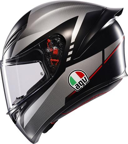 Шлем AGV K-1 S E2206 Lap Matt Black/grey/red S