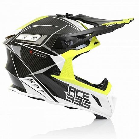 Шлем Acerbis Steel Carbon White/Yellow S