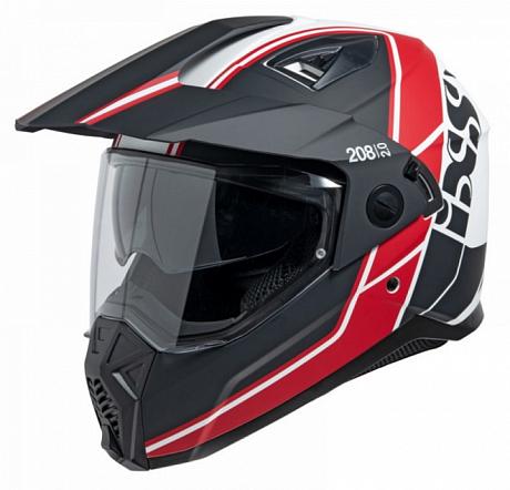 Шлем IXS 208 2.0 IXS Черно-белый-красный M