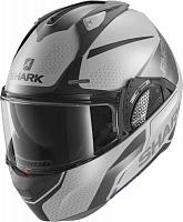 Шлем модуляр Shark Evo-GT Encke, Silver/Antracite/Black