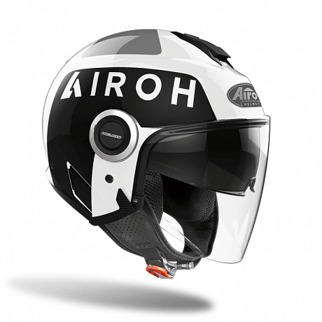 Открытый шлем Airoh Helios Up White Gloss MS