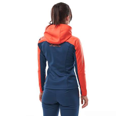 Куртка с капюшоном Dragonfly EXPLORER 2.0 Woman Coral - Ocean 2024