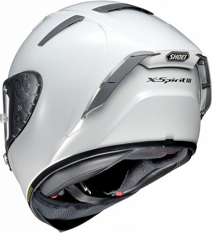 Шлем интеграл Shoei X-Spirit III Plain белый глянцевый