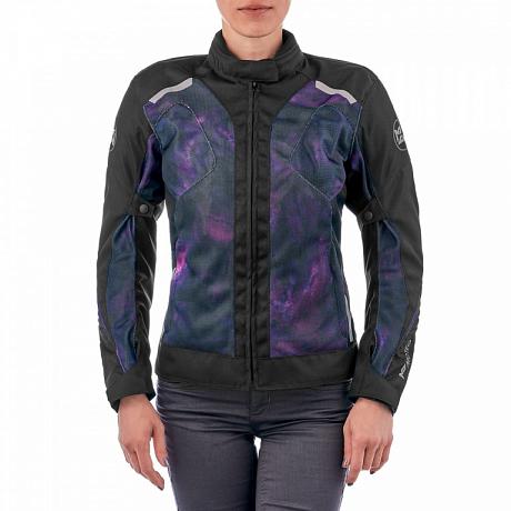 Текстильная женская куртка Moteq Destiny, черно/фиолетовая 2XS